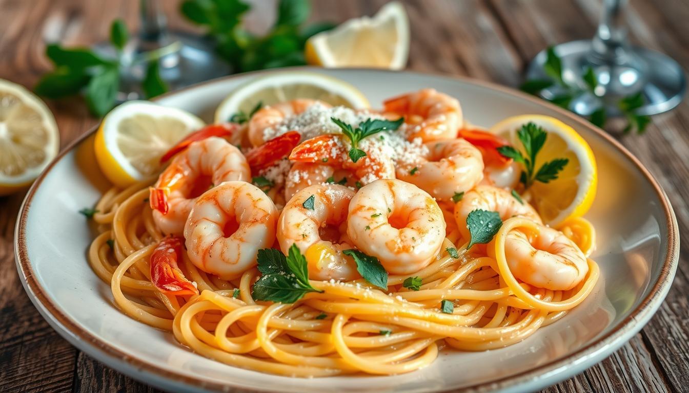 Creamy Shrimp Pasta with Parmesan